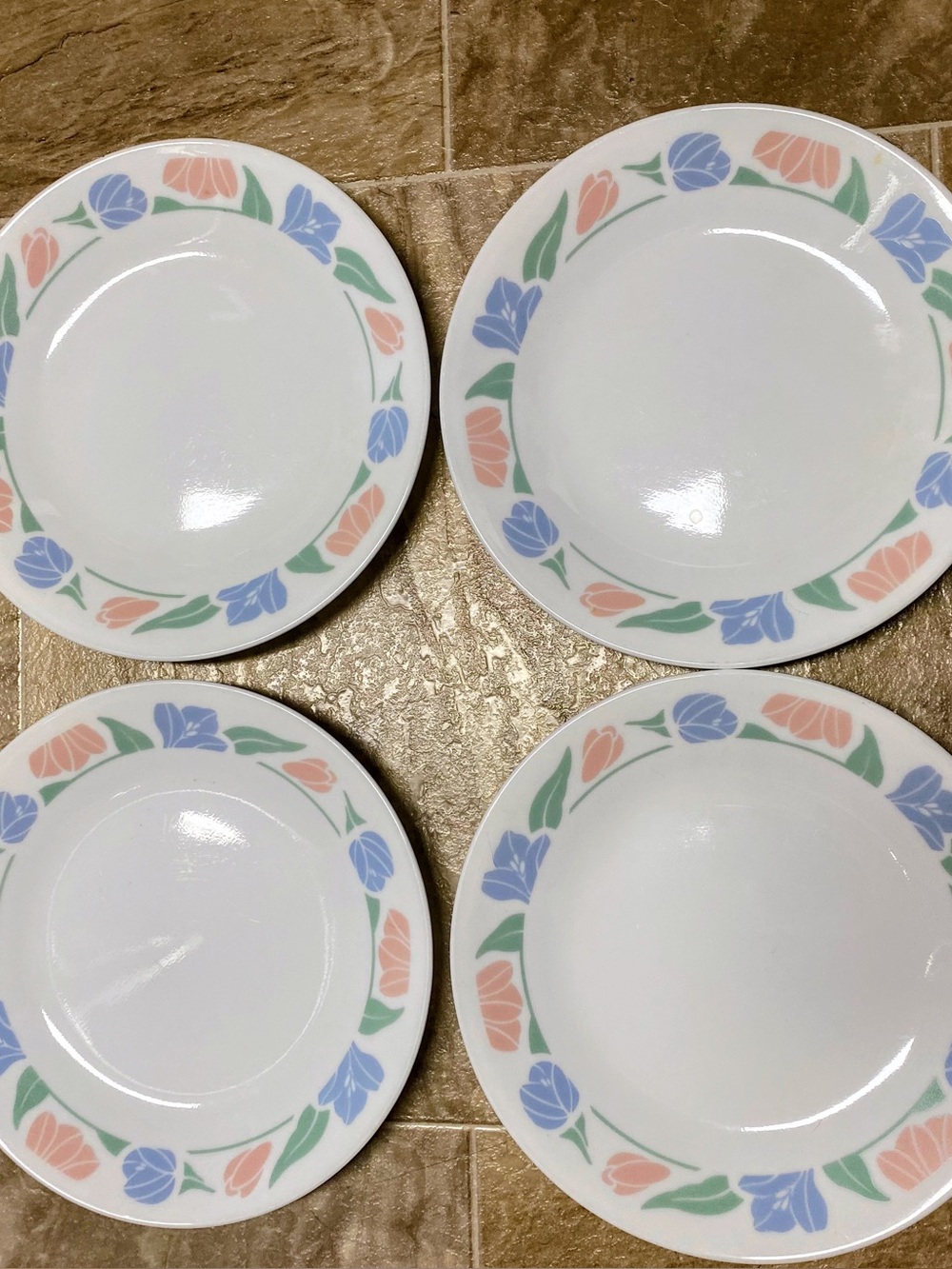 Vintage Corelle Friendship Dessert Plates - Set of 4